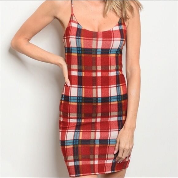 Paper Moon Plaid Dress Medium/Large - Picture 1 of 7